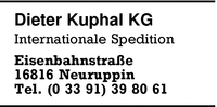 Kuphal, Dieter, KG,  Internationale Spedition und Lagerei
