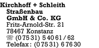 Kirchhoff + Schleith Straenbau GmbH & Co. KG