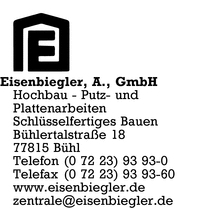 Eisenbiegler Bauunternehmung GmbH, A.