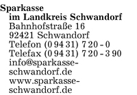 Sparkasse im Landkreis Schwandorf