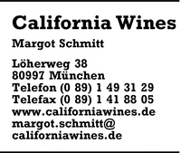 California Wines Margot Schmitt