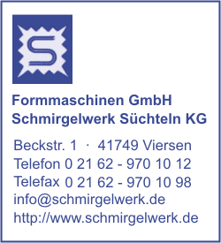 Formmaschinen GmbH Schmirgelwerk Schteln KG